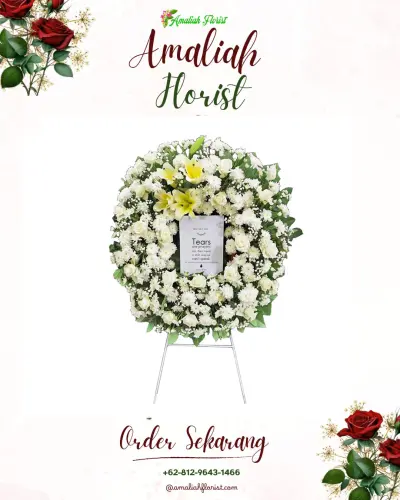 Krans Bunga Duka Cita di Landasan Ulin Selatan